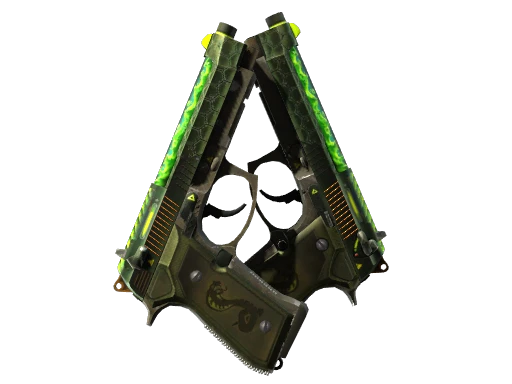 Dual Berettas | Cobra Strike (Well-Worn)