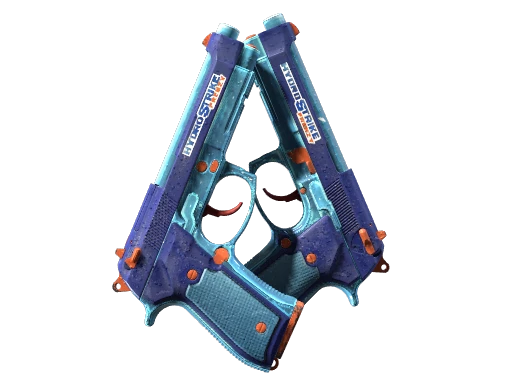 Dual Berettas | Hydro Strike (Well-Worn)