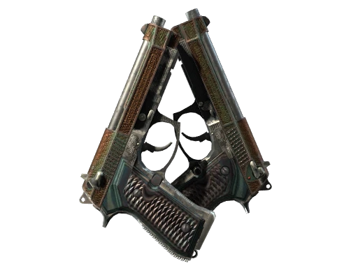 Dual Berettas | Tread (Battle-Scarred)