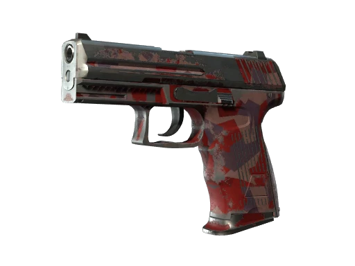 P2000 | Red FragCam (Battle-Scarred)