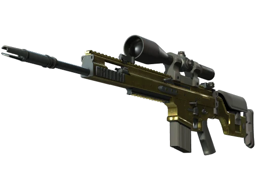 SCAR-20 | Brass (Well-Worn)