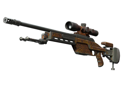 SSG 08 | Orange Filigree (Field-Tested)