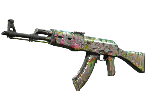 StatTrak™ AK-47 | Head Shot (Well-Worn)