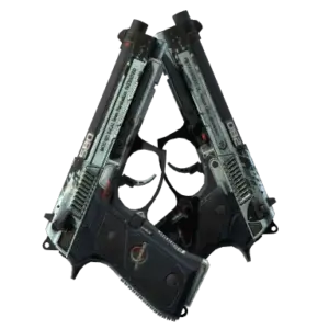StatTrak™ Dual Berettas | Dezastre (Battle-Scarred)