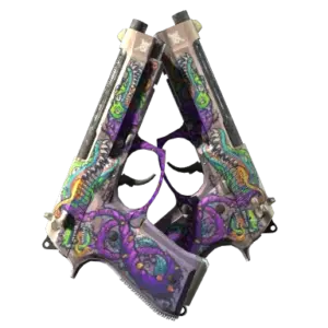 StatTrak™ Dual Berettas | Flora Carnivora (Well-Worn)