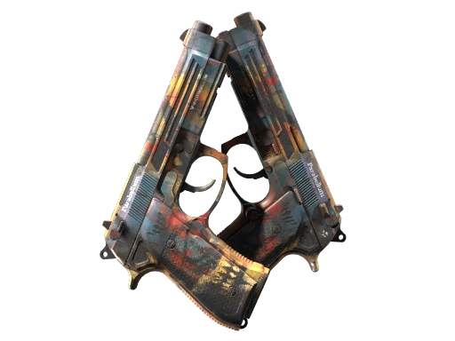 StatTrak™ Dual Berettas | Hideout (Minimal Wear)