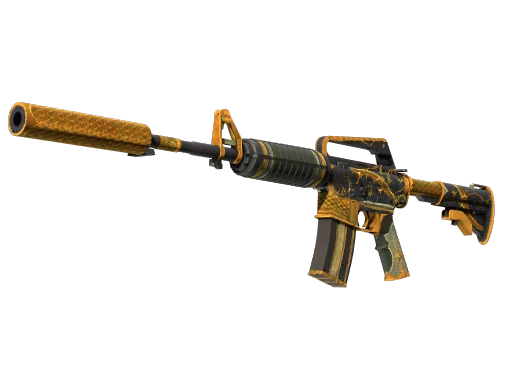 StatTrak™ M4A1-S | Golden Coil (Battle-Scarred)