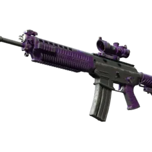 StatTrak™ SG 553 | Ultraviolet (Battle-Scarred)