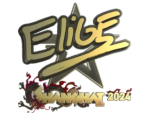 Sticker | EliGE (Gold) | Shanghai 2024