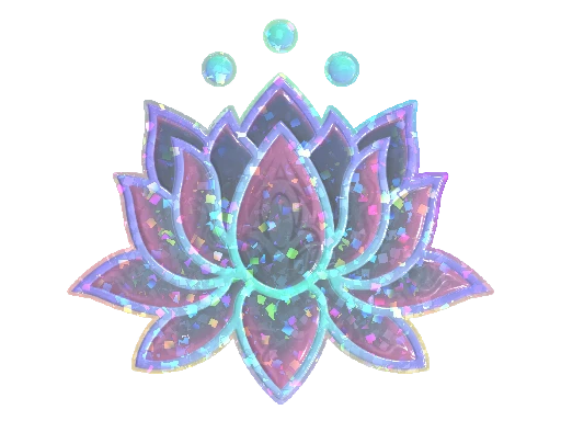 Sticker | Lotus (Glitter)