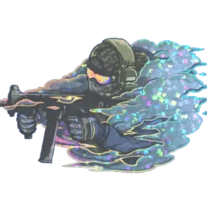 Sticker | Pushing Smokes (Glitter)