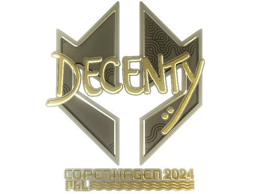 Sticker | decenty (Gold) | Copenhagen 2024