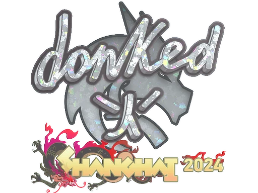 Sticker | donk (Glitter) | Shanghai 2024