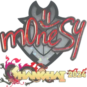 Sticker | m0NESY (Glitter) | Shanghai 2024