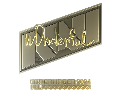 Sticker | w0nderful (Gold) | Copenhagen 2024