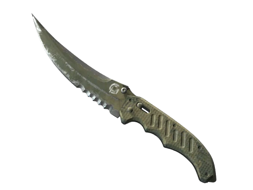 ★ Flip Knife | Safari Mesh (Battle-Scarred)