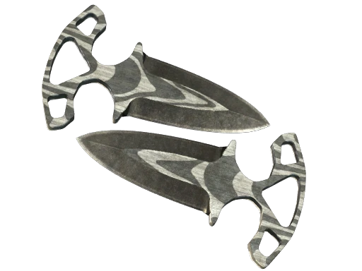 ★ Shadow Daggers | Black Laminate (Battle-Scarred)