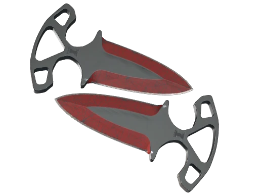 ★ Shadow Daggers | Crimson Web (Well-Worn)