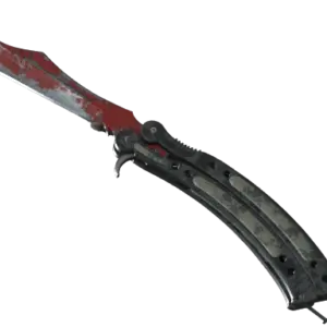 ★ StatTrak™ Butterfly Knife | Crimson Web (Battle-Scarred)
