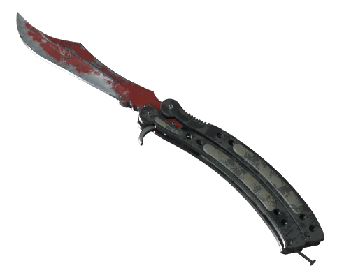 ★ StatTrak™ Butterfly Knife | Crimson Web (Battle-Scarred)