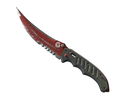★ StatTrak™ Flip Knife | Crimson Web (Battle-Scarred)