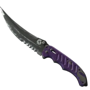 ★ StatTrak™ Flip Knife | Ultraviolet (Battle-Scarred)