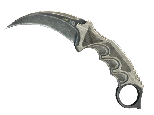 ★ StatTrak™ Karambit | Black Laminate (Well-Worn)