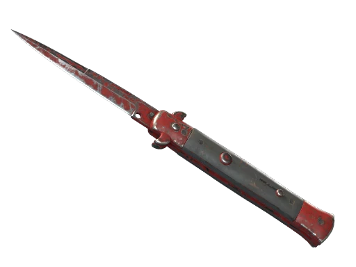 ★ Stiletto Knife | Crimson Web (Battle-Scarred)