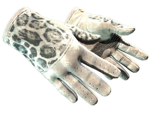 ★ Driver Gloves | Snow Leopard (Well-Worn)